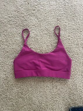 Seamless Ribbed Bralette in Fuchsia